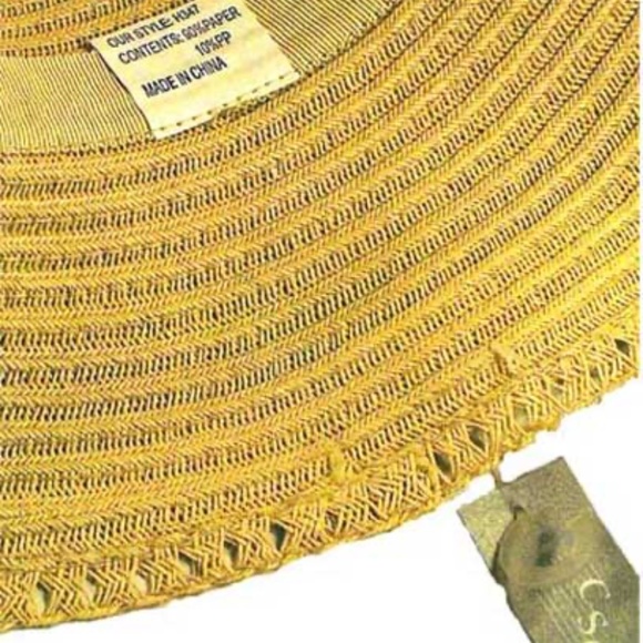 WIDE BRIM HAT, BEIGE, SIZE MEDIUM, FINE WEAVE, MODE CSG, TAGS ON, NEVER WORN - Picture 6 of 6